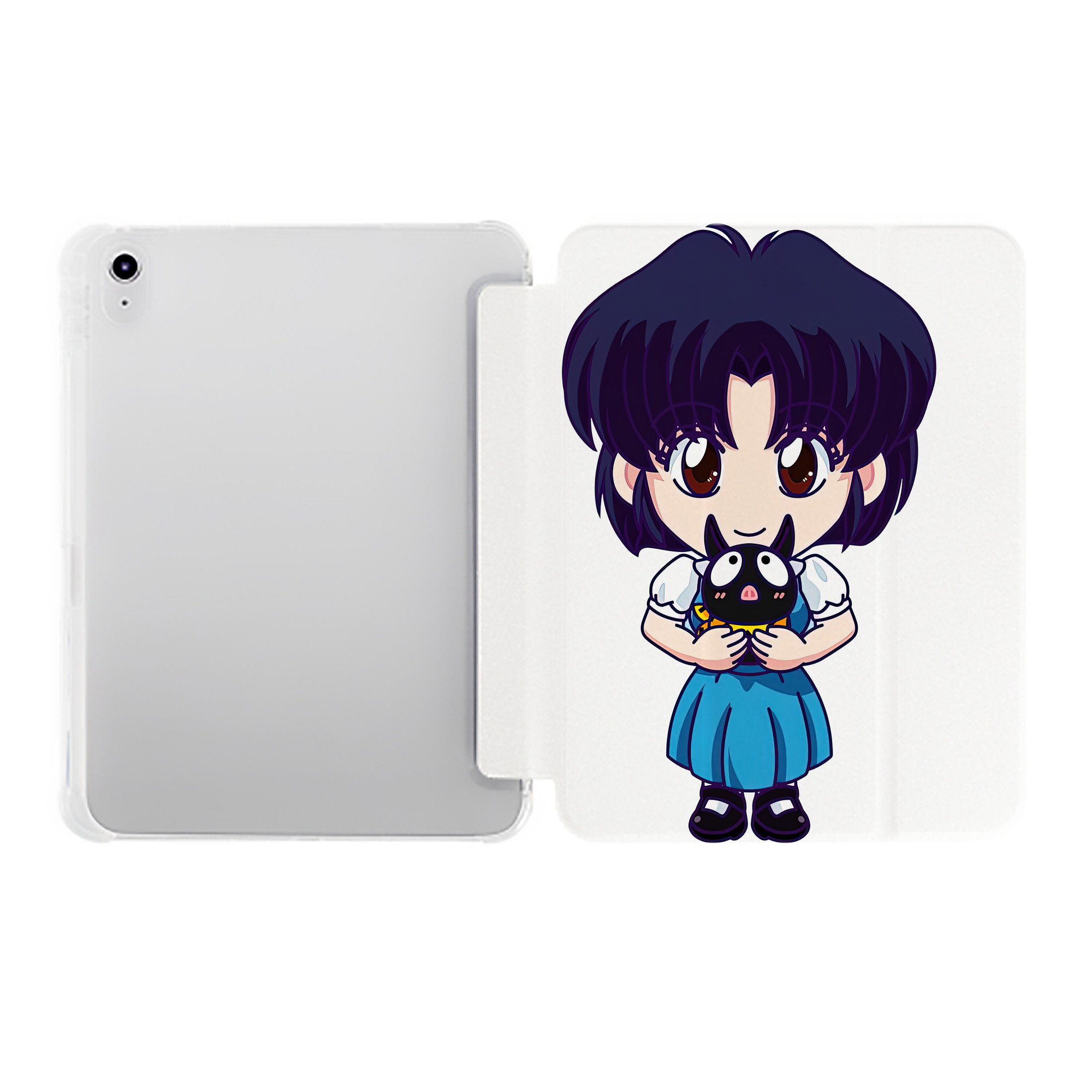 （画像用） 美少女戦士セーラームーン 水野 亜美 みずの あみ Sailor Moon Mizuno Ami IPad ケース ペン収納付き 三つ折りスタンド PUレザー×シリコン 対応機種9.5/10.5/10.9インチ